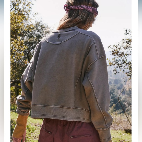 Free People Movement Intercept Crewneck Pullover Sweatshirt - Picture 2 of 7